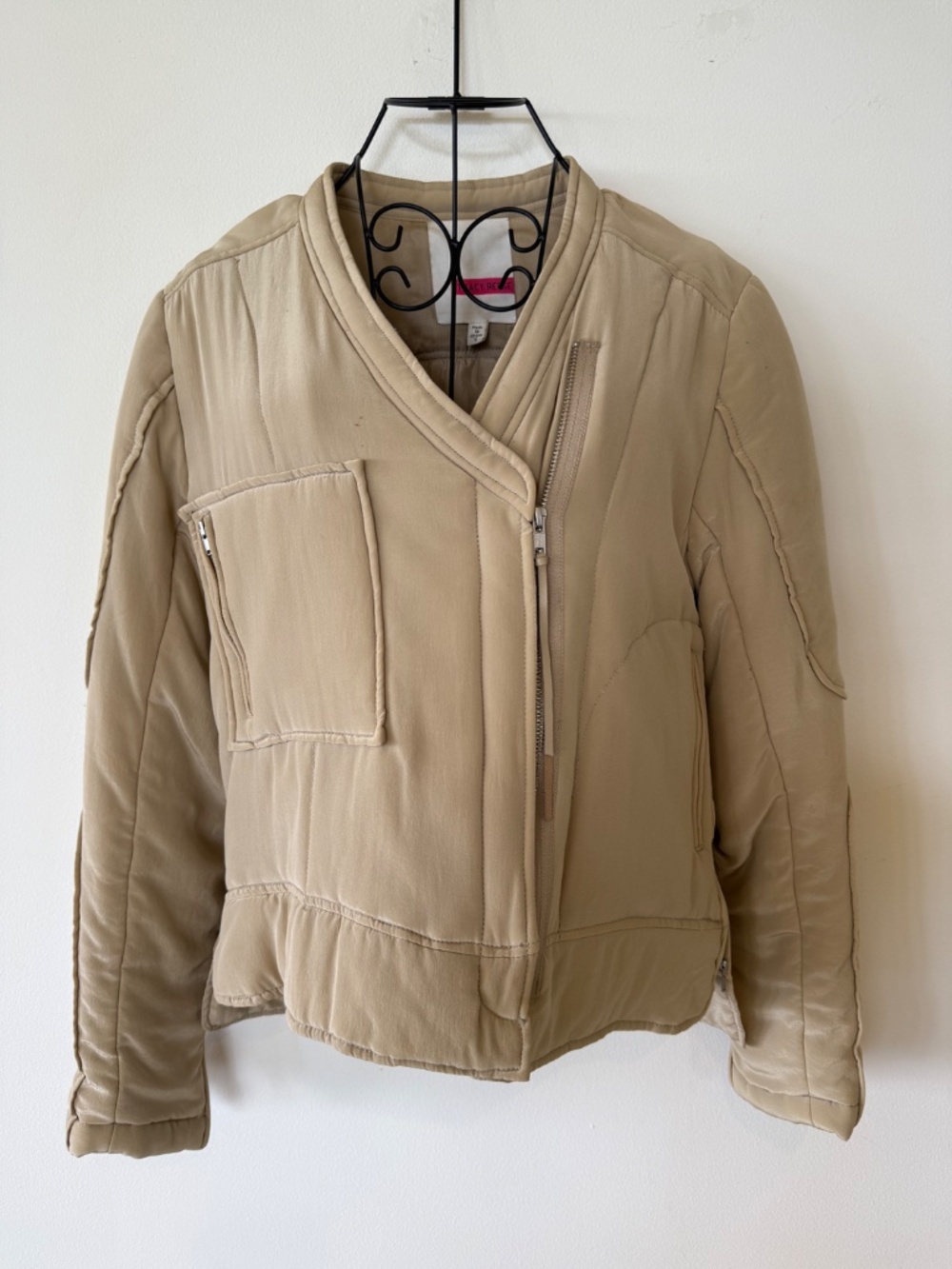 Tracy Reese Silk Bomber Jacket